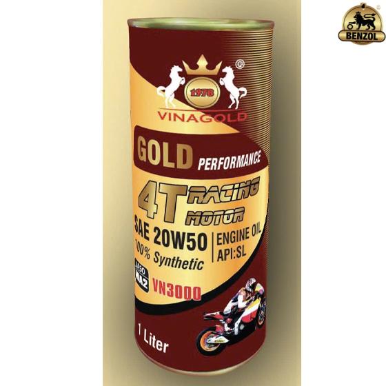 Dầu nhớt động cơ Vinagold Gold Performance 4T Racing Motor.