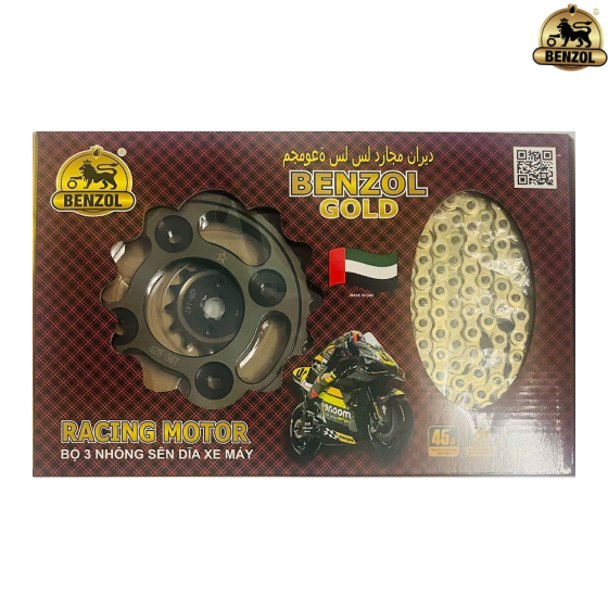 NSD RS/FU125 bộ trắng S&ecirc;n Đ&uacute;c V&agrave;ng