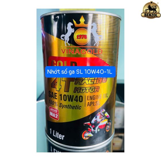 Nhớt xe m&aacute;y lon tr&ograve;n SL 10W40- 1 L&iacute;t