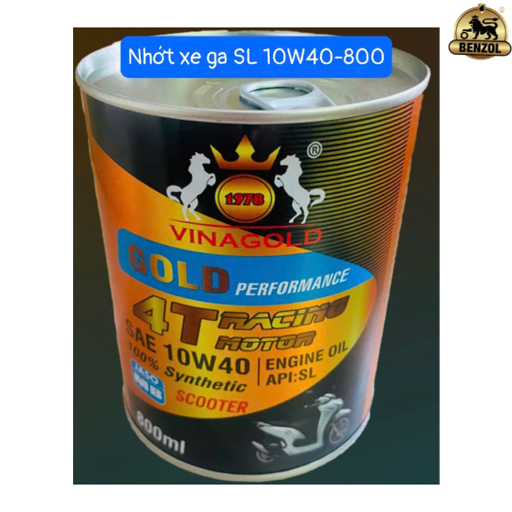 Nhớ xe m&aacute;y lon tr&ograve;n SL 10W40-800ml