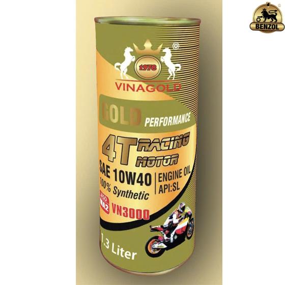 Dầu nhớt xe m&aacute;y Vinagold Performance Racing 4T Motor SAE 10W40.