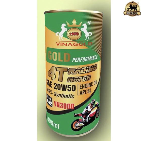 Dầu nhớt động cơ xe m&aacute;y Vinagold 4T Racing Motor.
